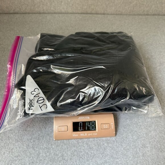 Lilly Pulitzer Size Large Cabello Fleece Jacket Sweater Black Full Zip Pockets - Picture 9 of 9